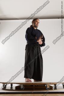 standing samurai with sword yasuke 16c